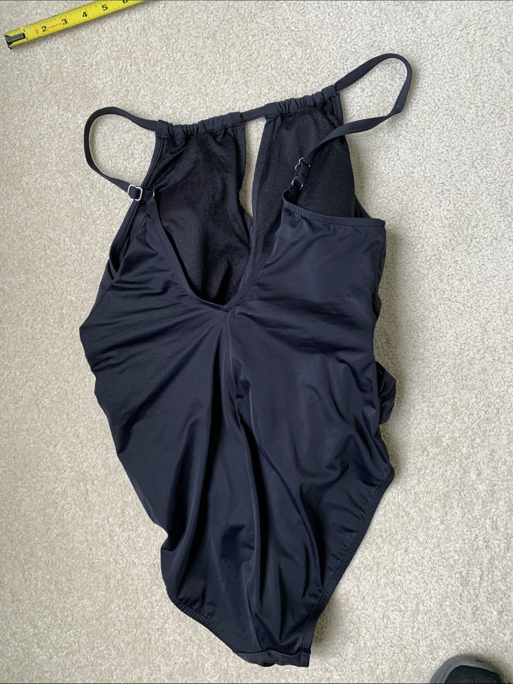 Magicsuit Black Ladies One-Piece Swimsuit with Knot Front and Studs - Picture 3 of 3